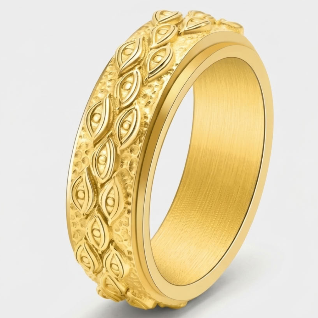 Statement Ring met Oogmotief voor Heren