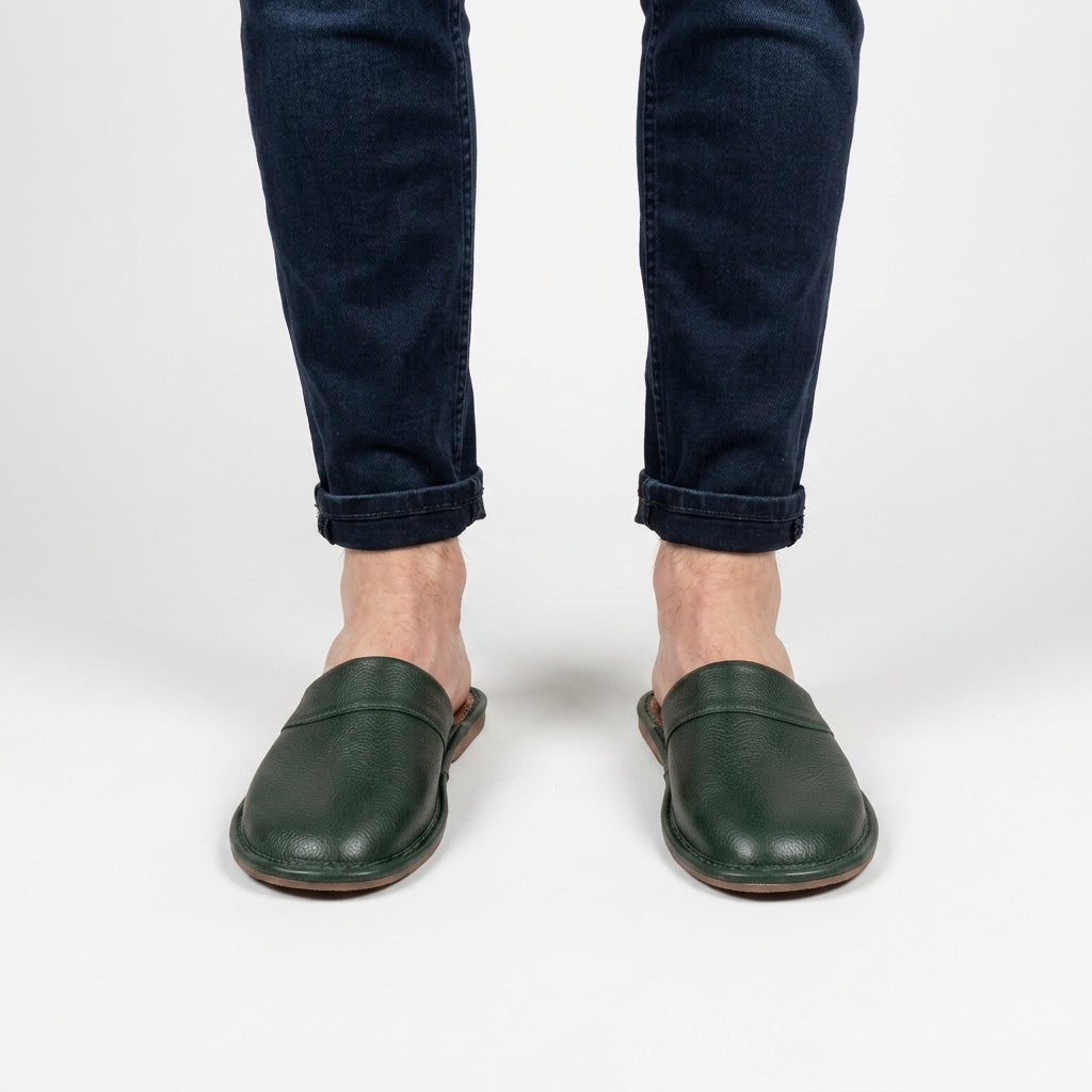 Warme Instap Pantoffels Met Ruime Pasvorm Voor Heren