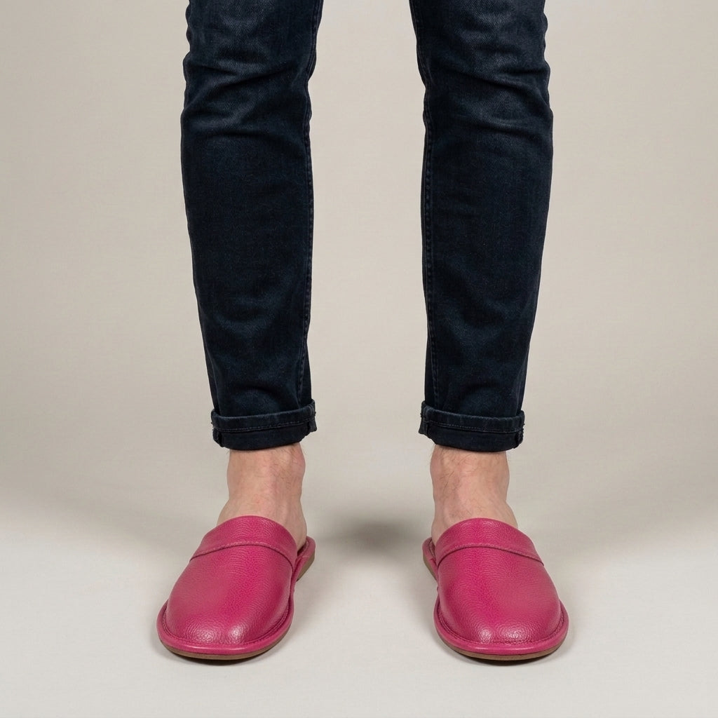 Warme instap pantoffels met comfortabele pasvorm voor heren