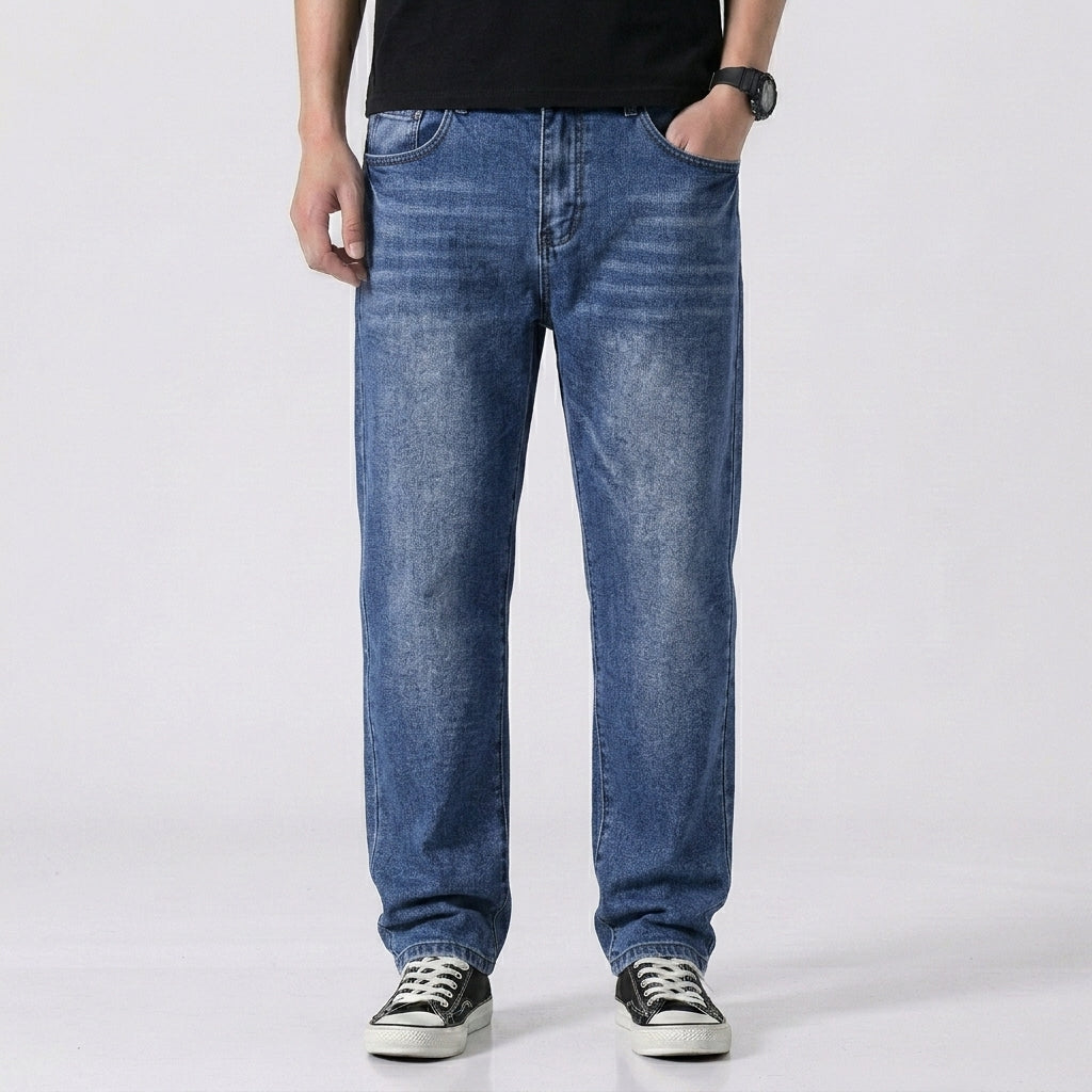 Rechte Jeans Met Normale Taille Voor Heren