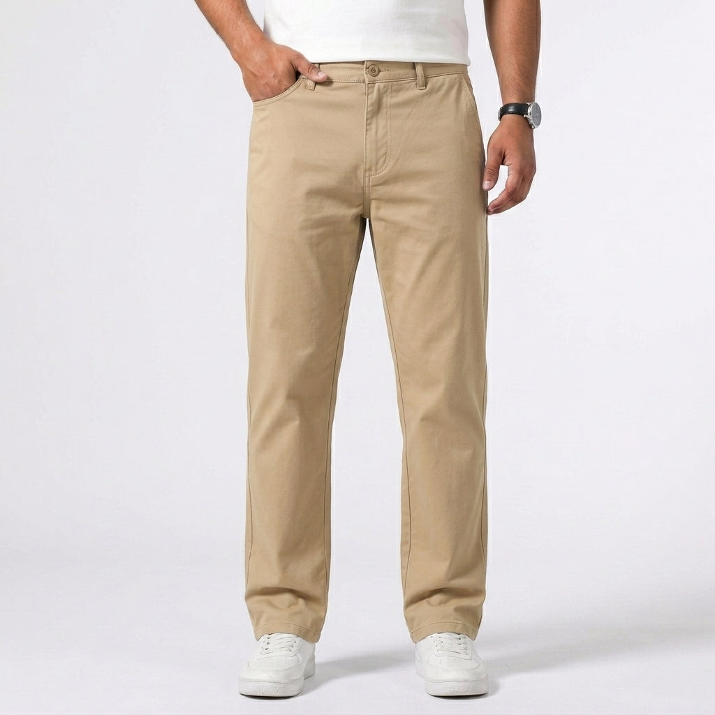 Rechte chino broek voor heren
