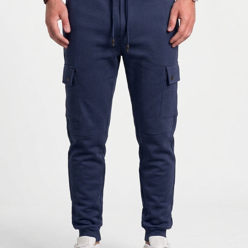 Cropped Joggingbroek met Trekkoord en Utility-Zak voor Heren