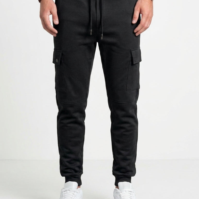 Cropped Joggingbroek met Trekkoord en Utility-Zak voor Heren