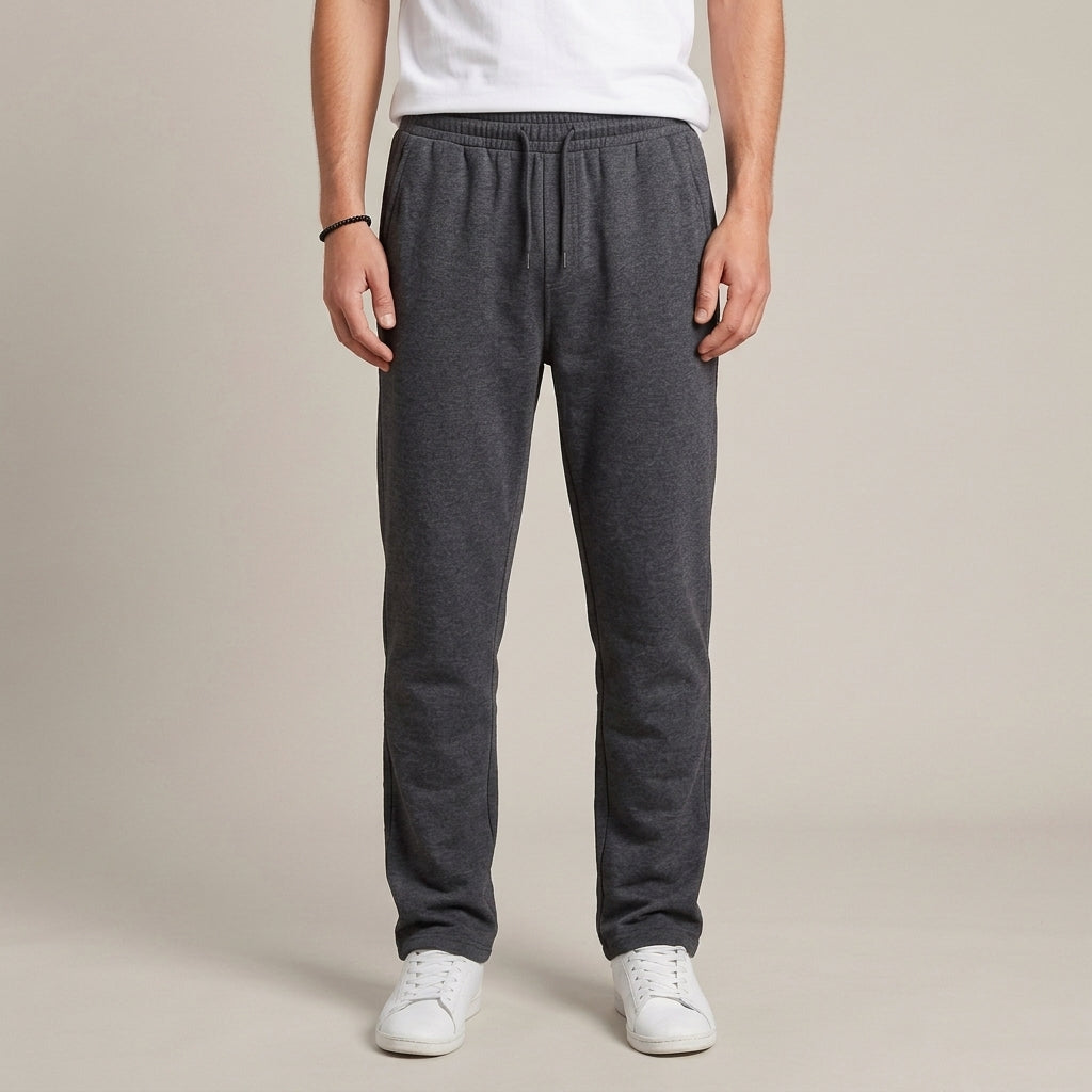Katoenrijke Joggingbroek met Wijde Pijpen voor Heren