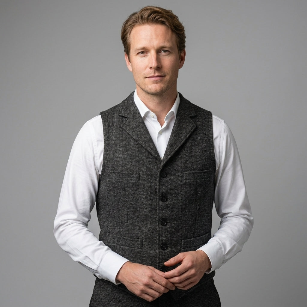 Hollanden | Jasje met reverskraag en vier opgestikte zakken voor heren