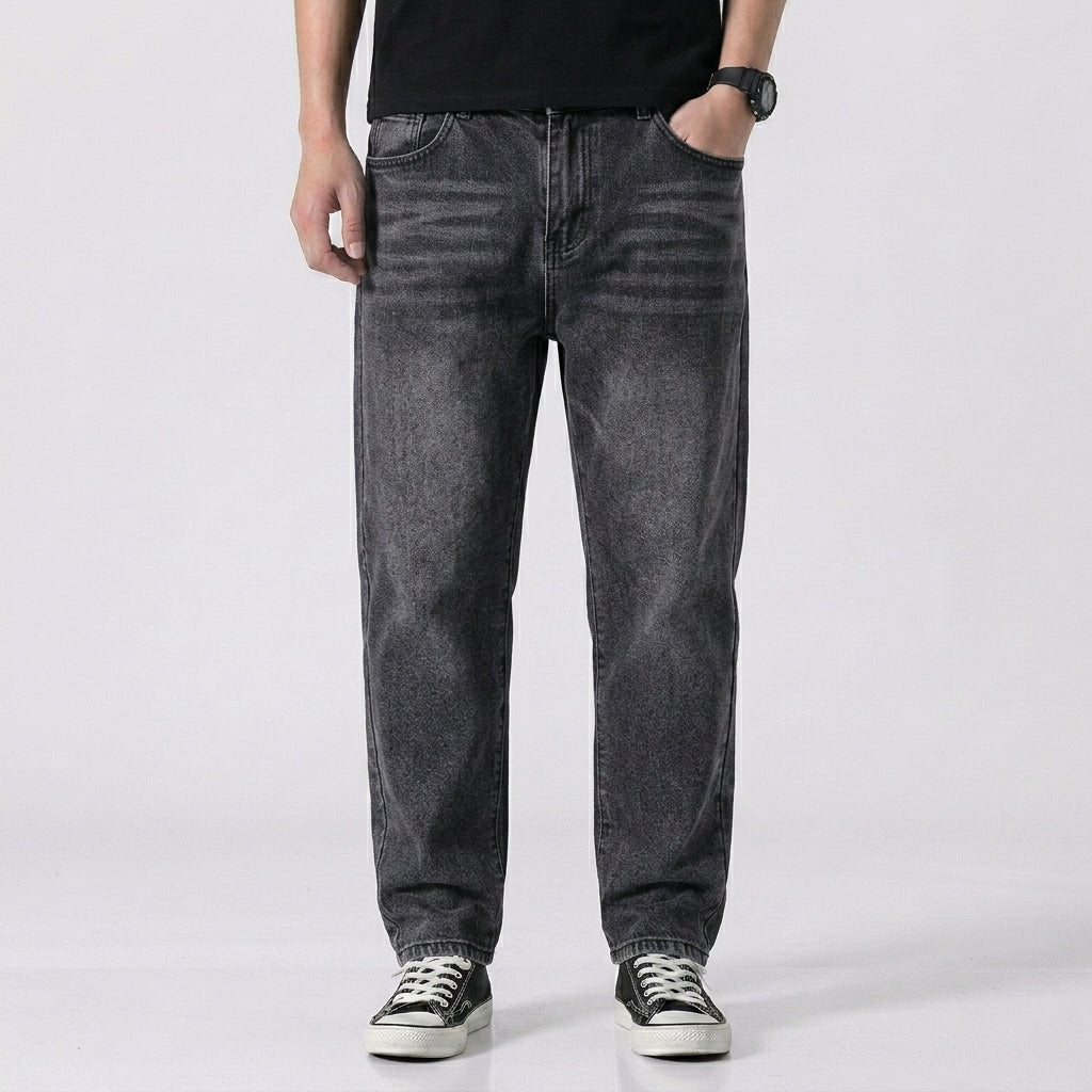 Rechte Jeans Met Normale Taille Voor Heren