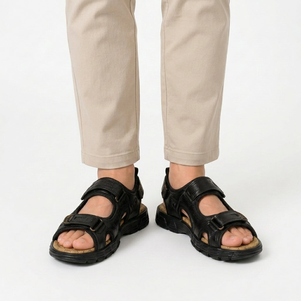 Ondersteunende zomersandalen voor mannen