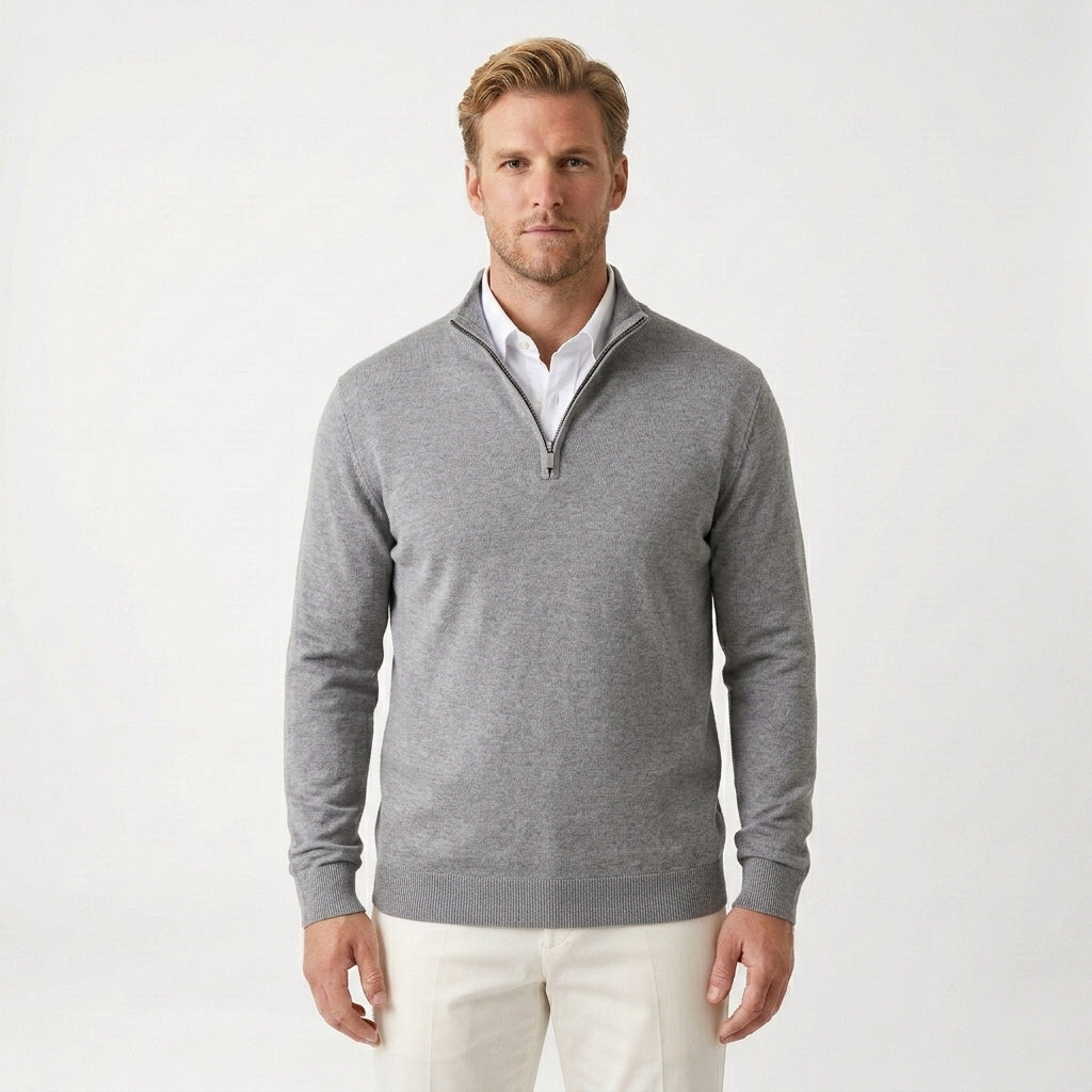 Half-zip trui voor heren