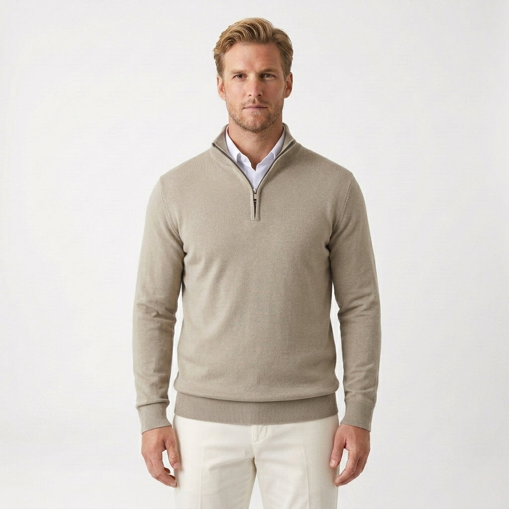 Half-zip trui voor heren