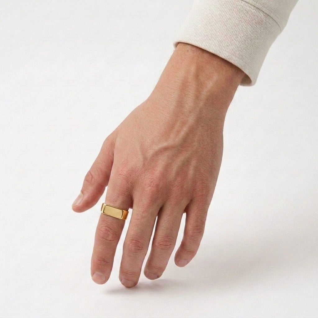 Hollanden | Verstelbare Minimalistische Tropez Ring voor Heren