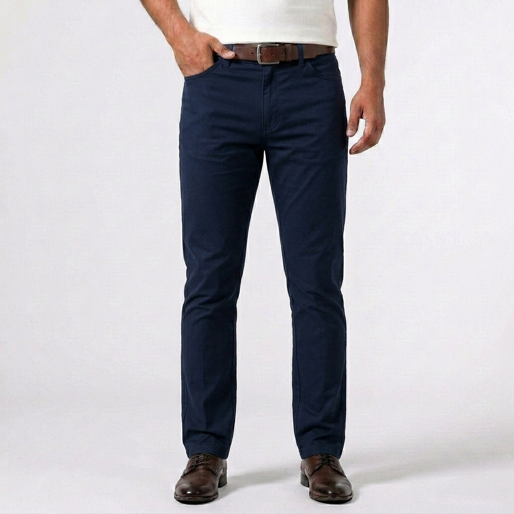 Rekbare chino broek voor heren