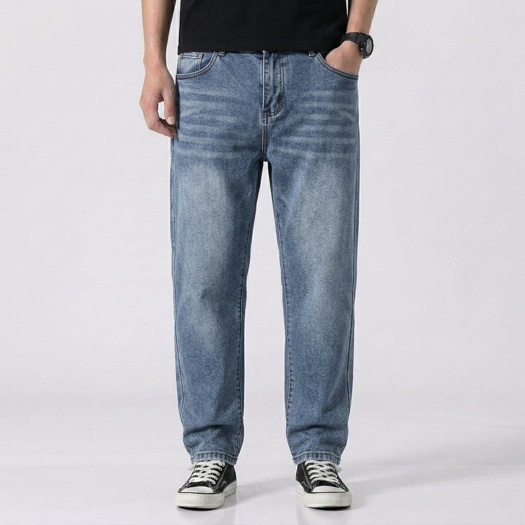 Rechte Jeans Met Normale Taille Voor Heren