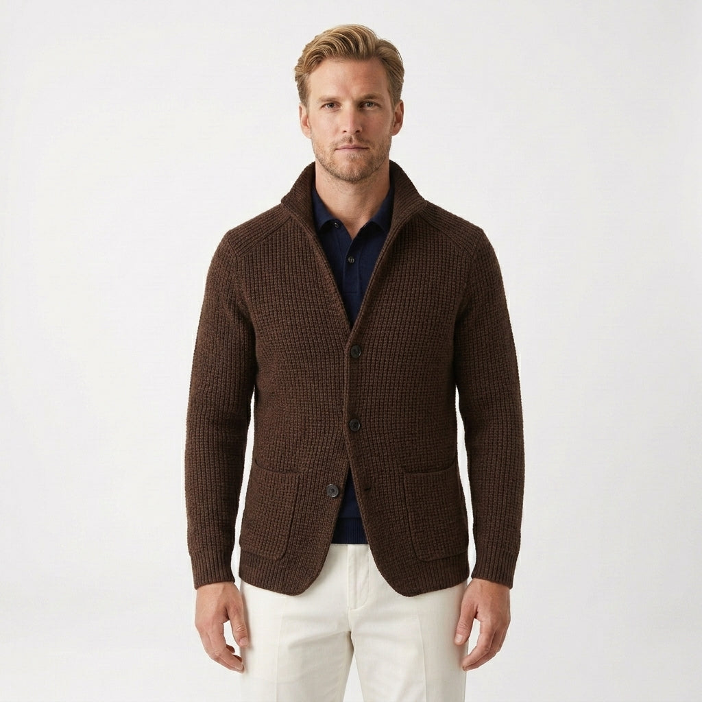 Gebreide cardigan voor heren