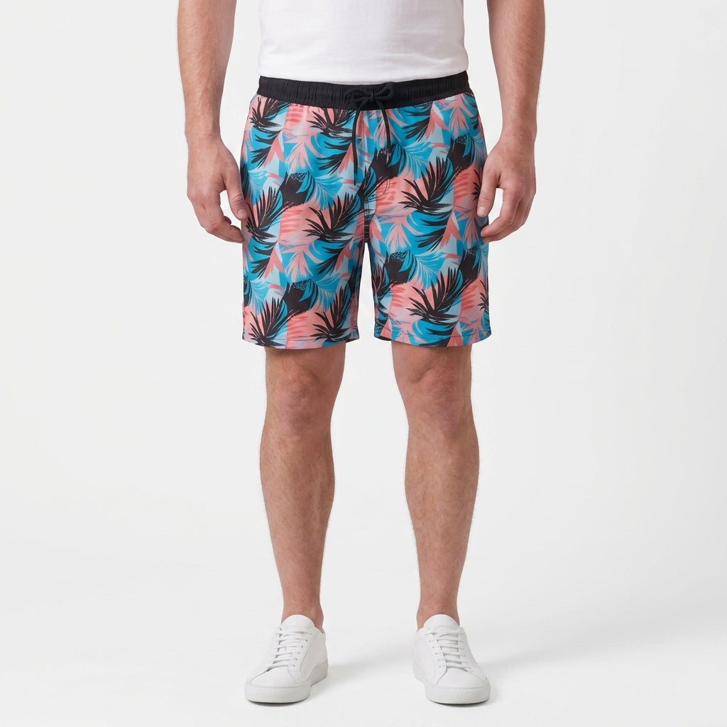 Zwembroek Met Flamingoprint En Trekkoord Voor Heren
