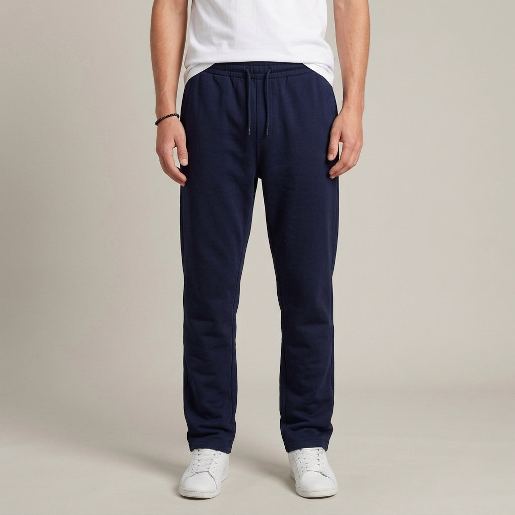 Katoenrijke Joggingbroek met Wijde Pijpen voor Heren