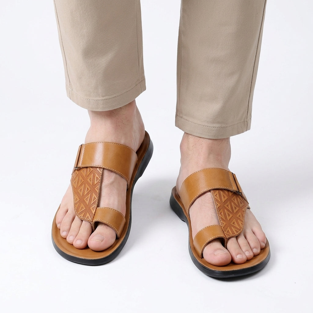 Ondersteunende Sandalen Met Teenlus Voor Heren