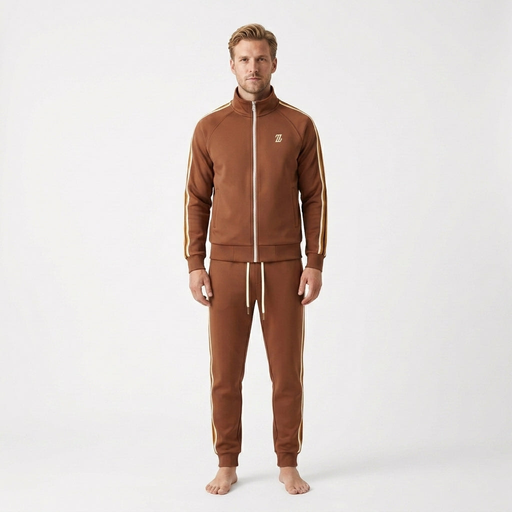 Slim fit trainingspak set voor heren