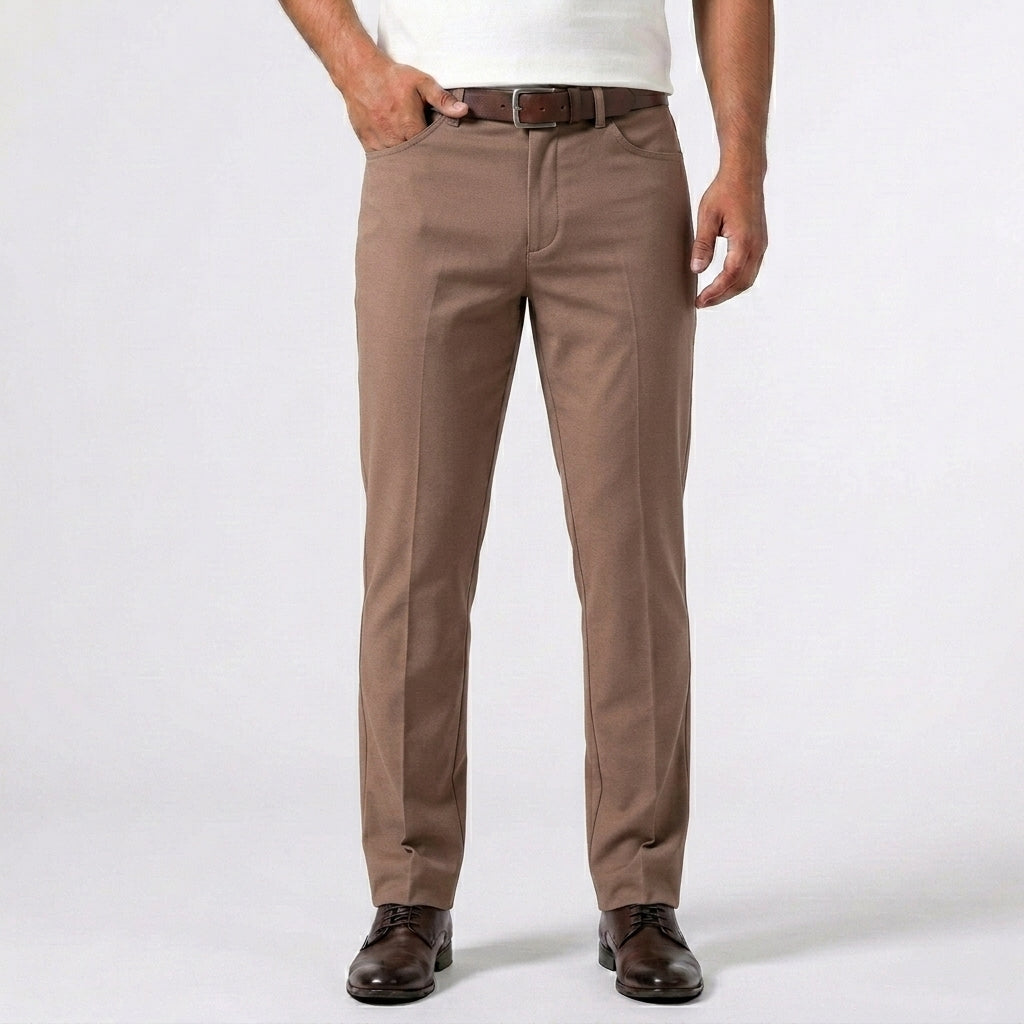 Rekbare chino broek voor heren
