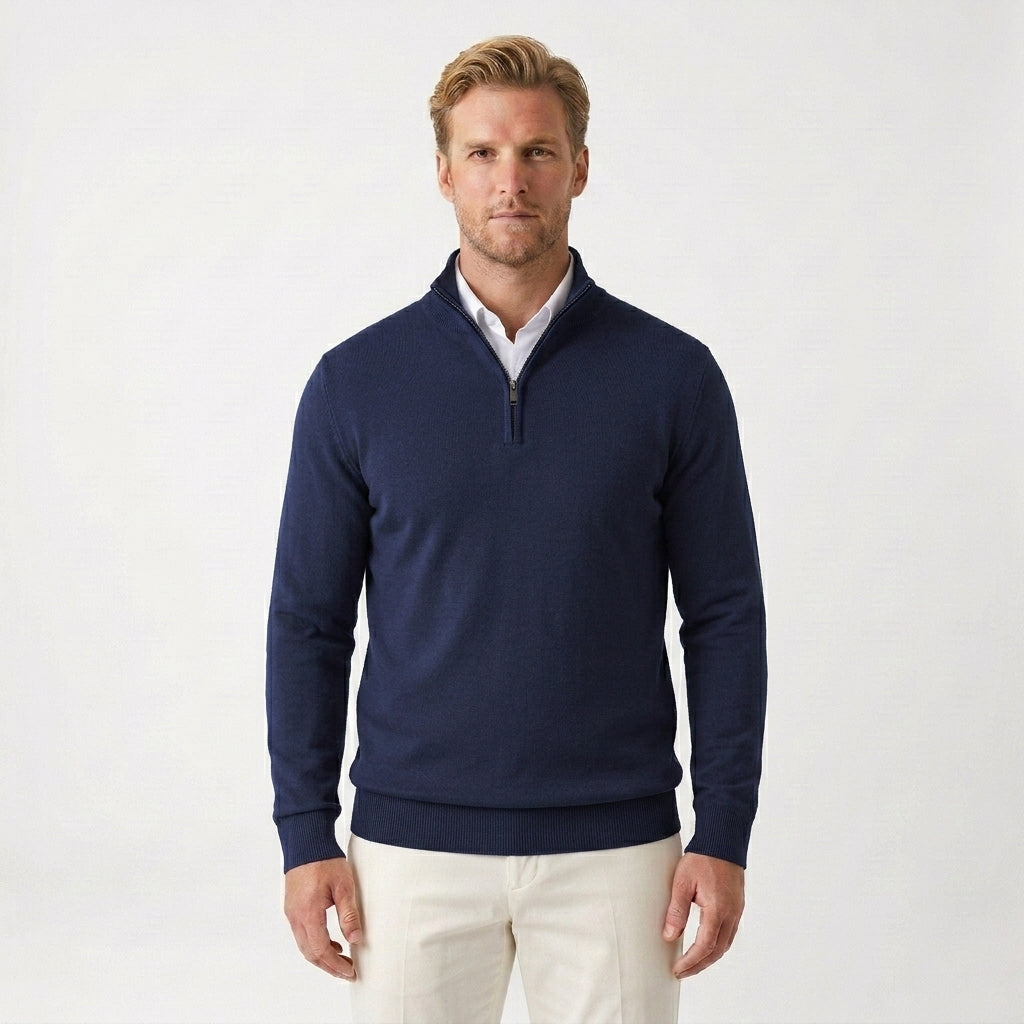 Half-zip trui voor heren