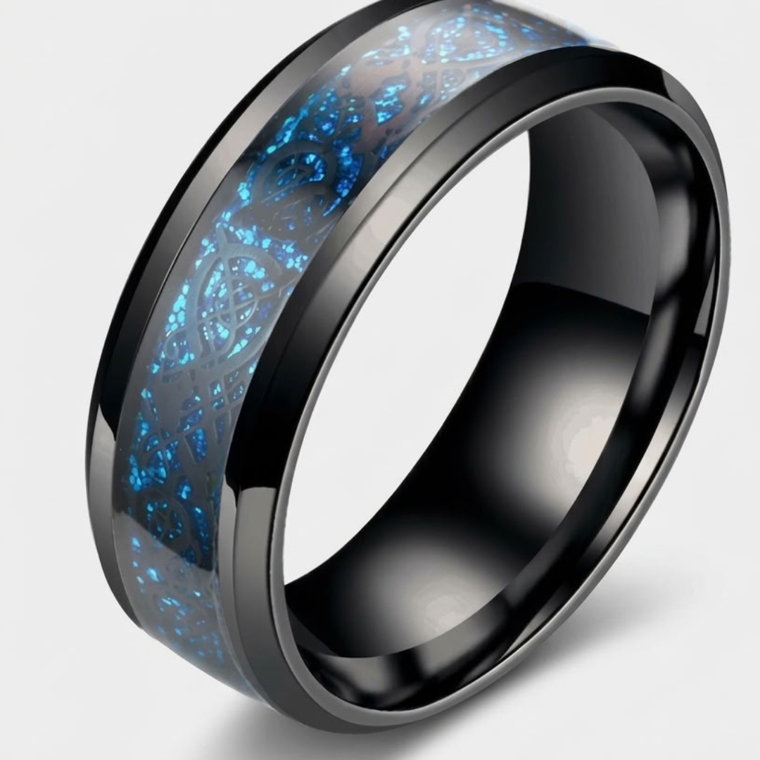 Sculpturale Drakenring voor Heren