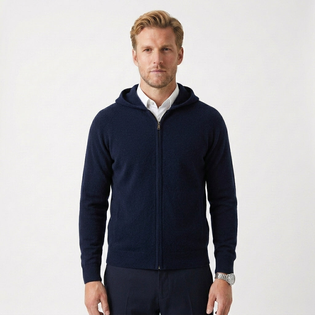 Cardigan met capuchon voor heren