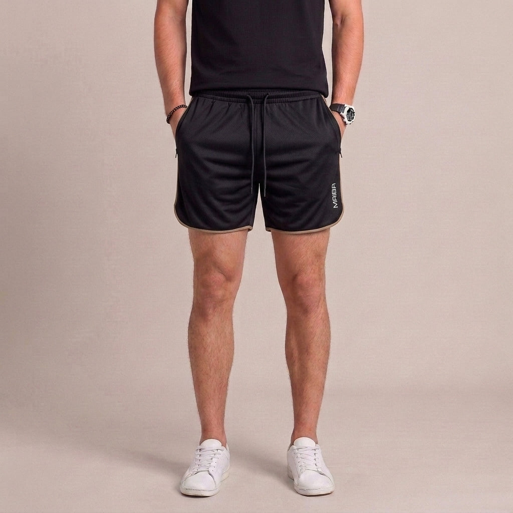 Slim fit zwembroek met sneldrogende stof en elastische tailleband voor heren