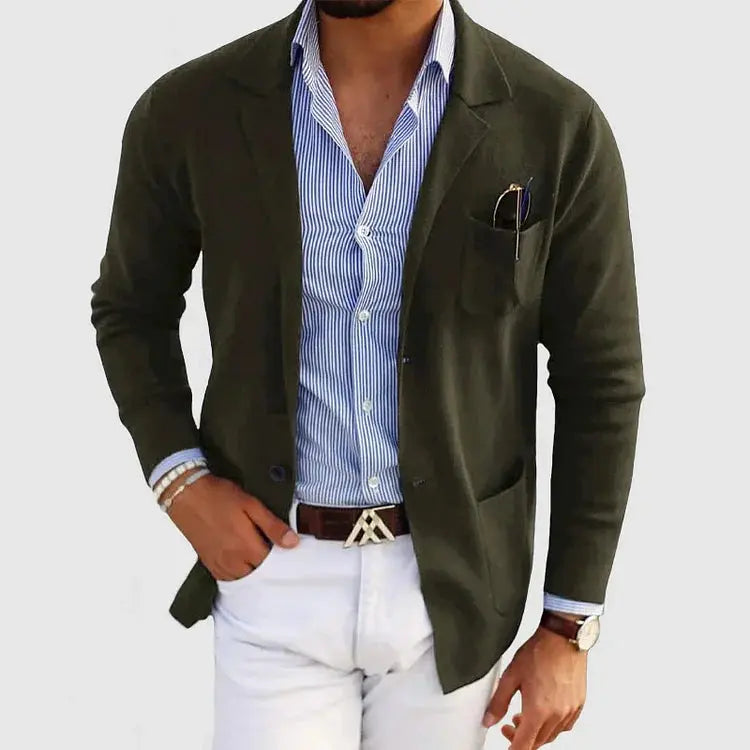 HOLLANDEN | GEBREIDE BLAZER VOOR HEREN
