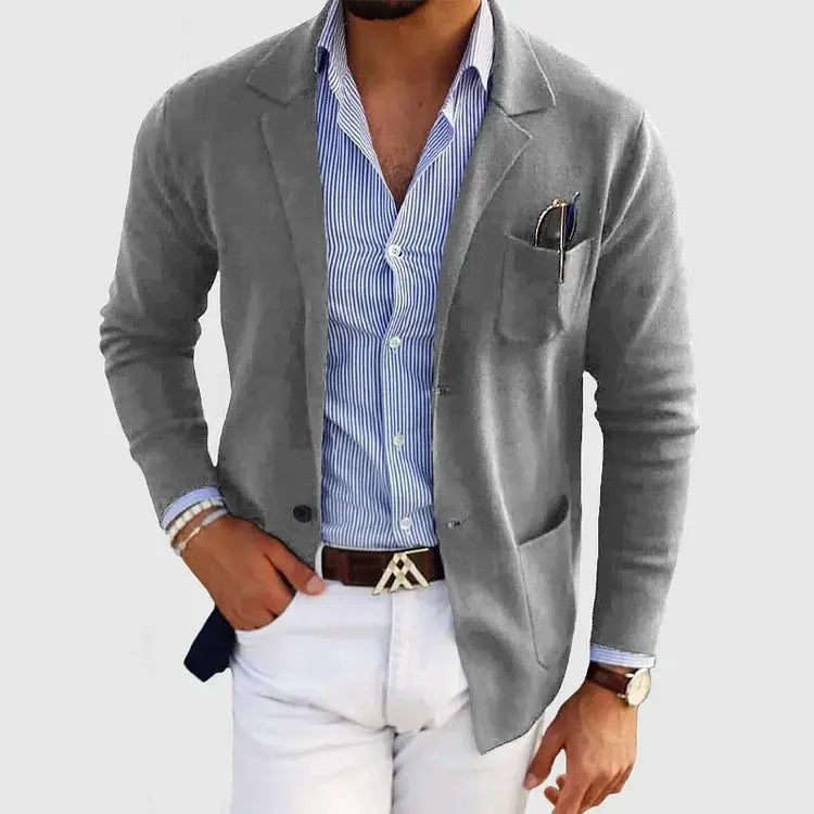 HOLLANDEN | GEBREIDE BLAZER VOOR HEREN