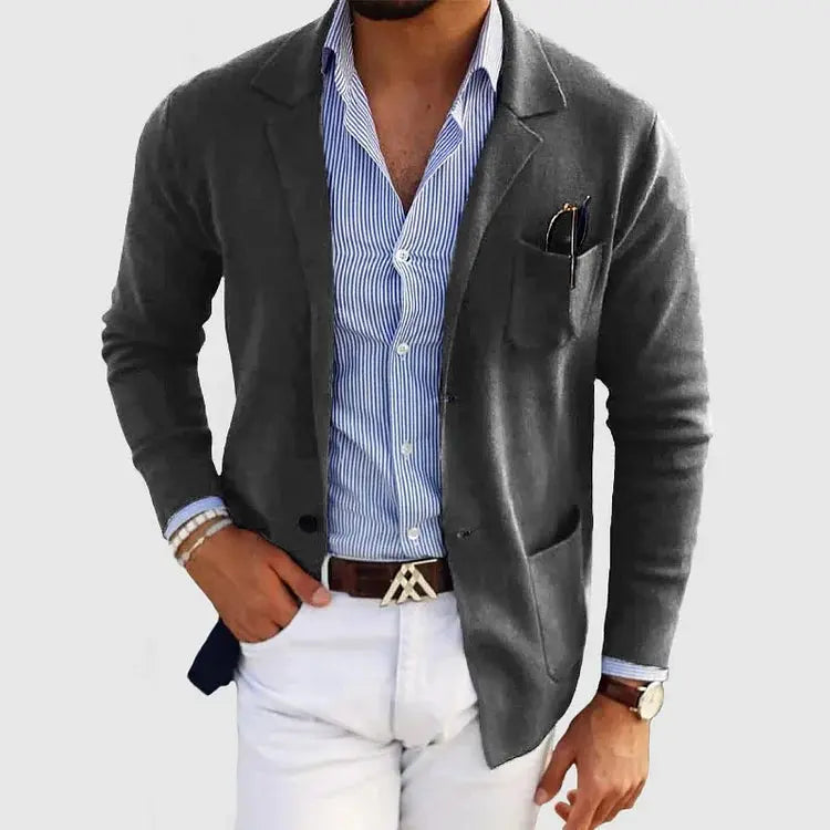 HOLLANDEN | GEBREIDE BLAZER VOOR HEREN