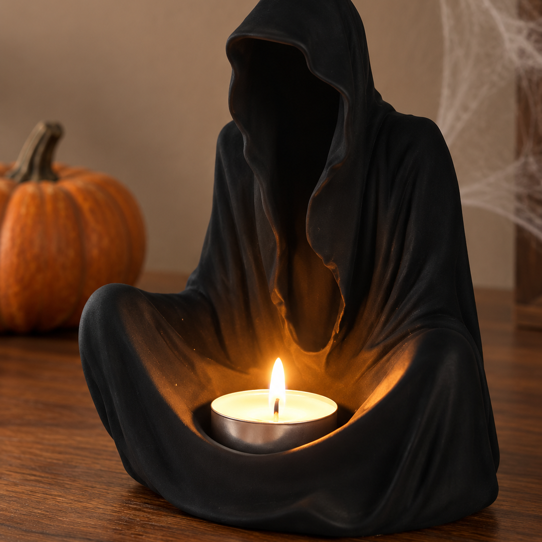 Gotische kaarsenhouder voor Halloween