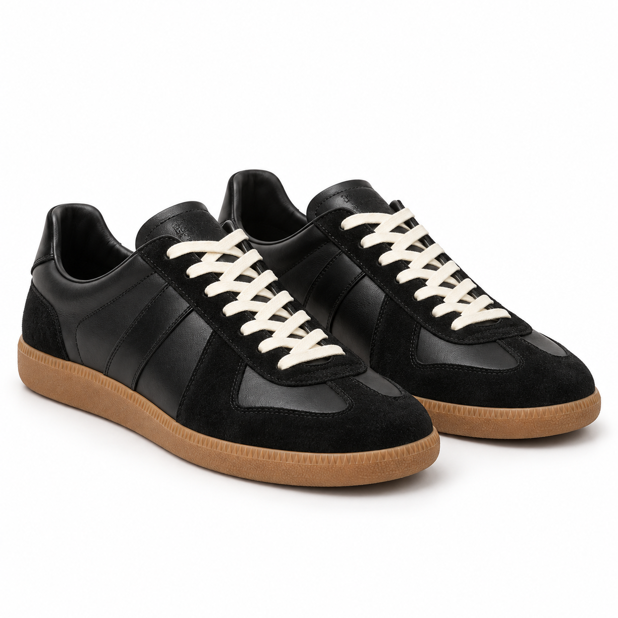 Lage Sneakers met Panelen en Veters voor Heren
