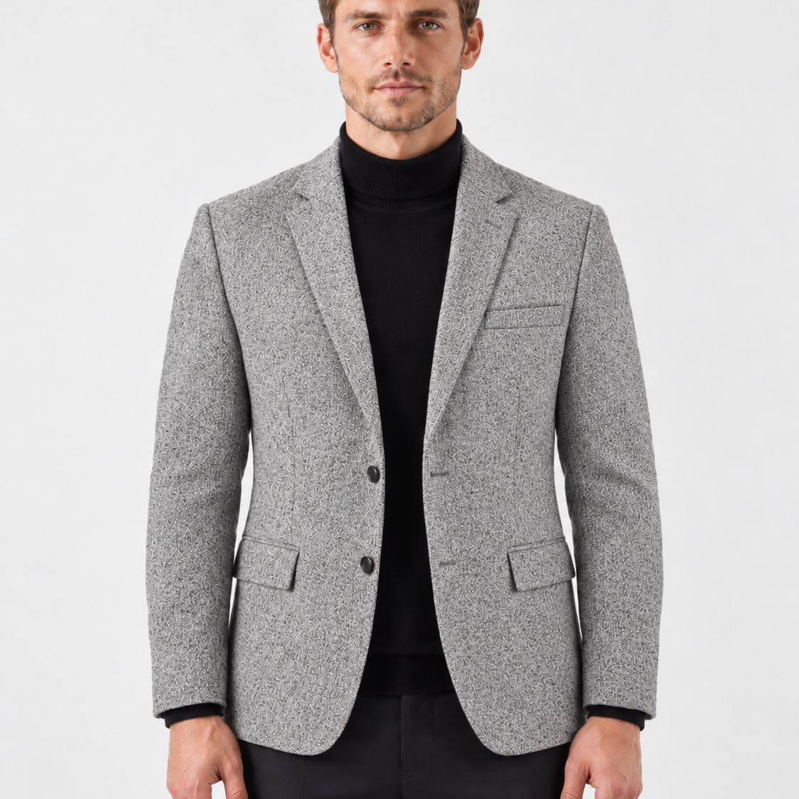 Slim Fit Blazer met Klassieke Revers voor Heren