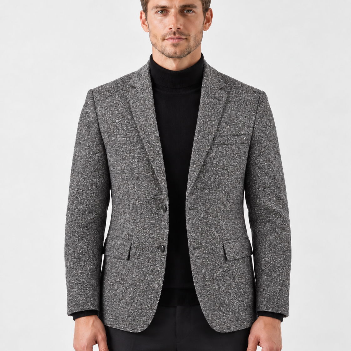 Slim Fit Blazer met Klassieke Revers voor Heren