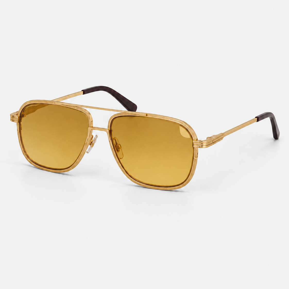 Vintage Aviator Zonnebril met UV400-Bescherming voor Heren
