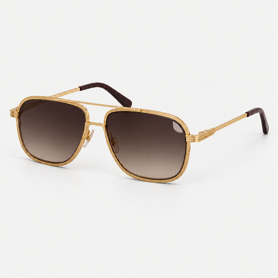 Vintage Aviator Zonnebril met UV400-Bescherming voor Heren