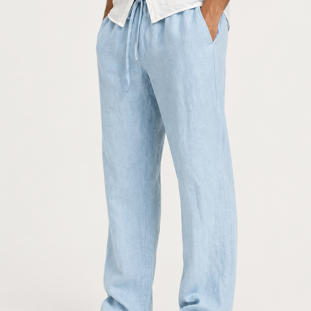 HOLLANDEN | LINNEN LOOK ZOMERPANTALON VOOR MANNEN
