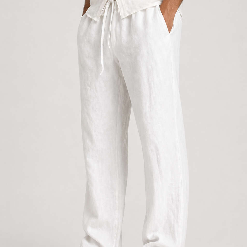 HOLLANDEN | LINNEN LOOK ZOMERPANTALON VOOR MANNEN