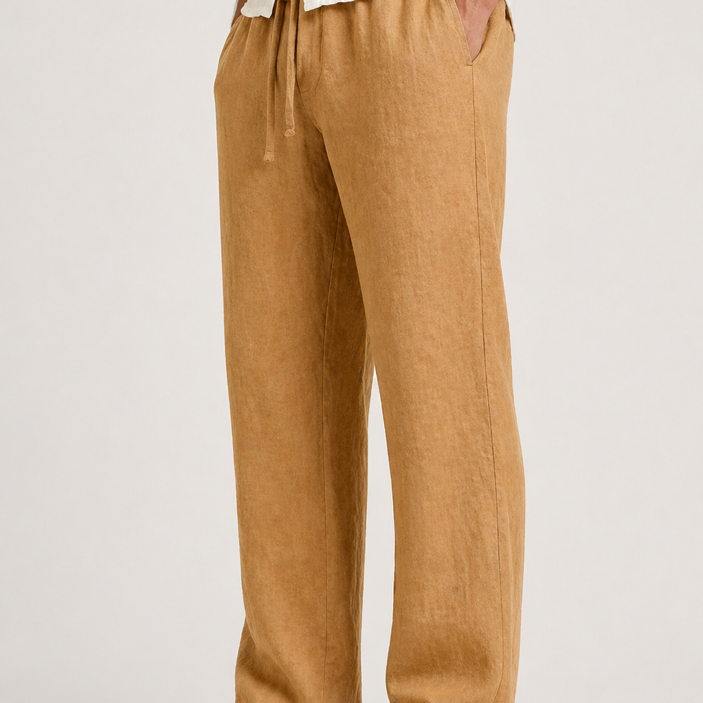 HOLLANDEN | LINNEN LOOK ZOMERPANTALON VOOR MANNEN