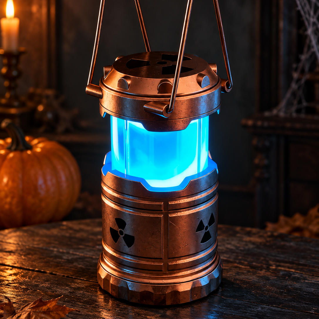 Radioactieve sci-fi lantaarn voor Halloween
