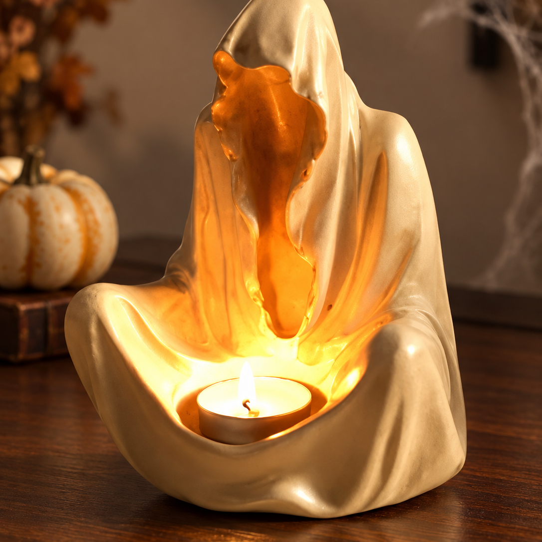 Gotische kaarsenhouder voor Halloween