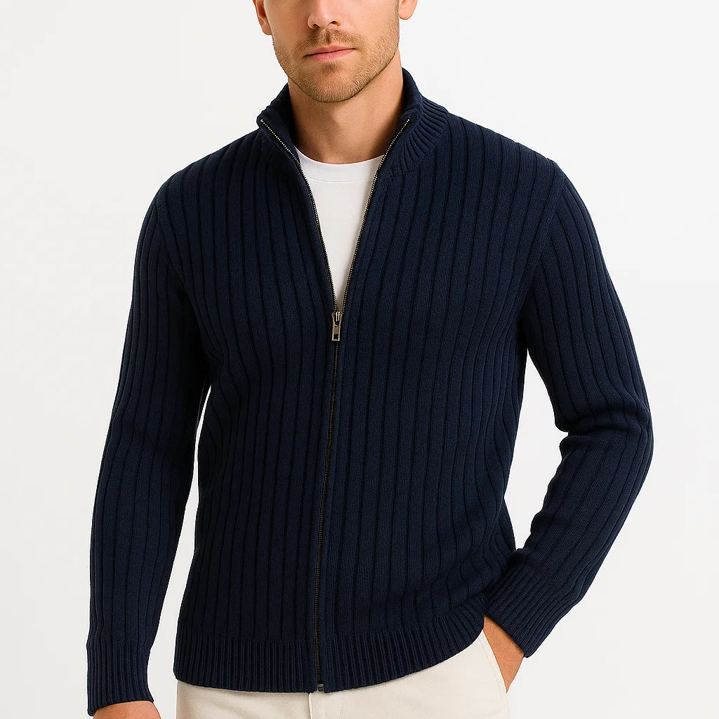 HOLLANDEN | CLASSIC GERIBBELDE CARDIGAN VOOR HEREN