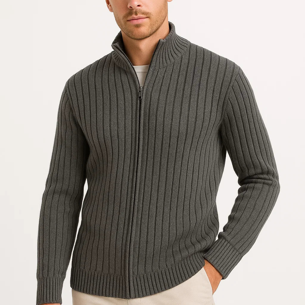 HOLLANDEN | CLASSIC GERIBBELDE CARDIGAN VOOR HEREN
