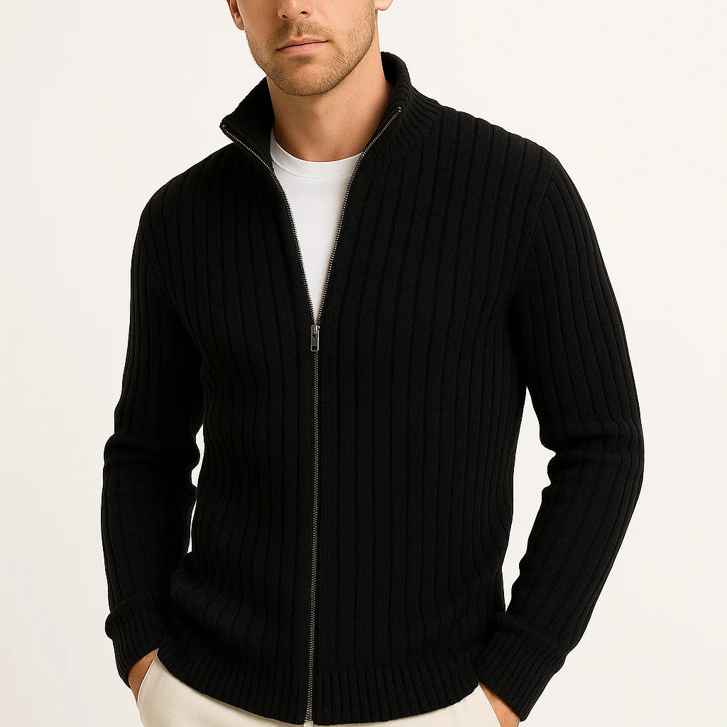 HOLLANDEN | CLASSIC GERIBBELDE CARDIGAN VOOR HEREN