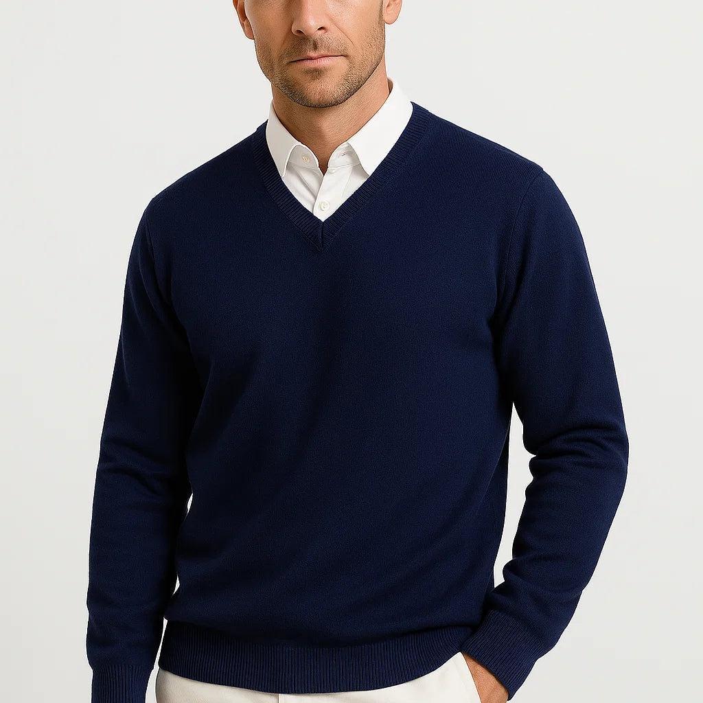HOLLANDEN | SLIM FIT V-HALS TRUI VOOR HEREN