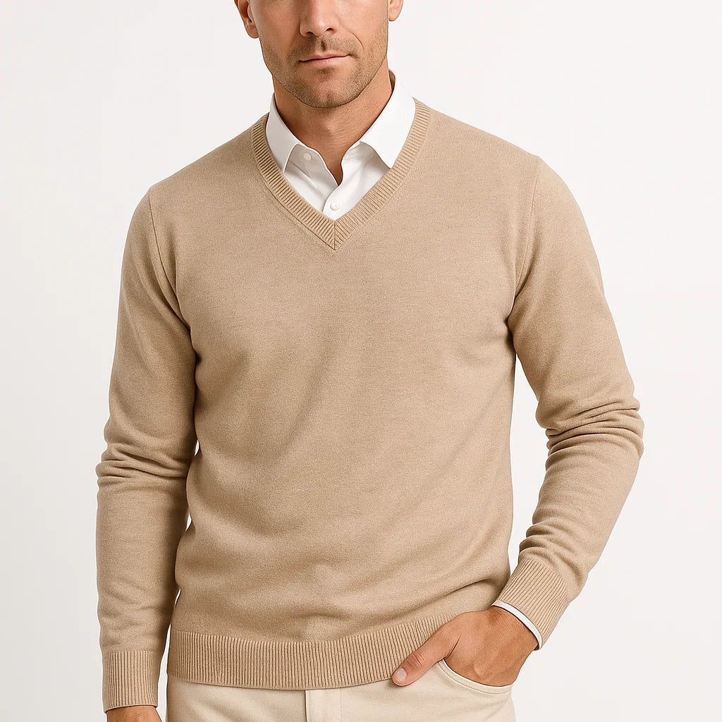 HOLLANDEN | SLIM FIT V-HALS TRUI VOOR HEREN