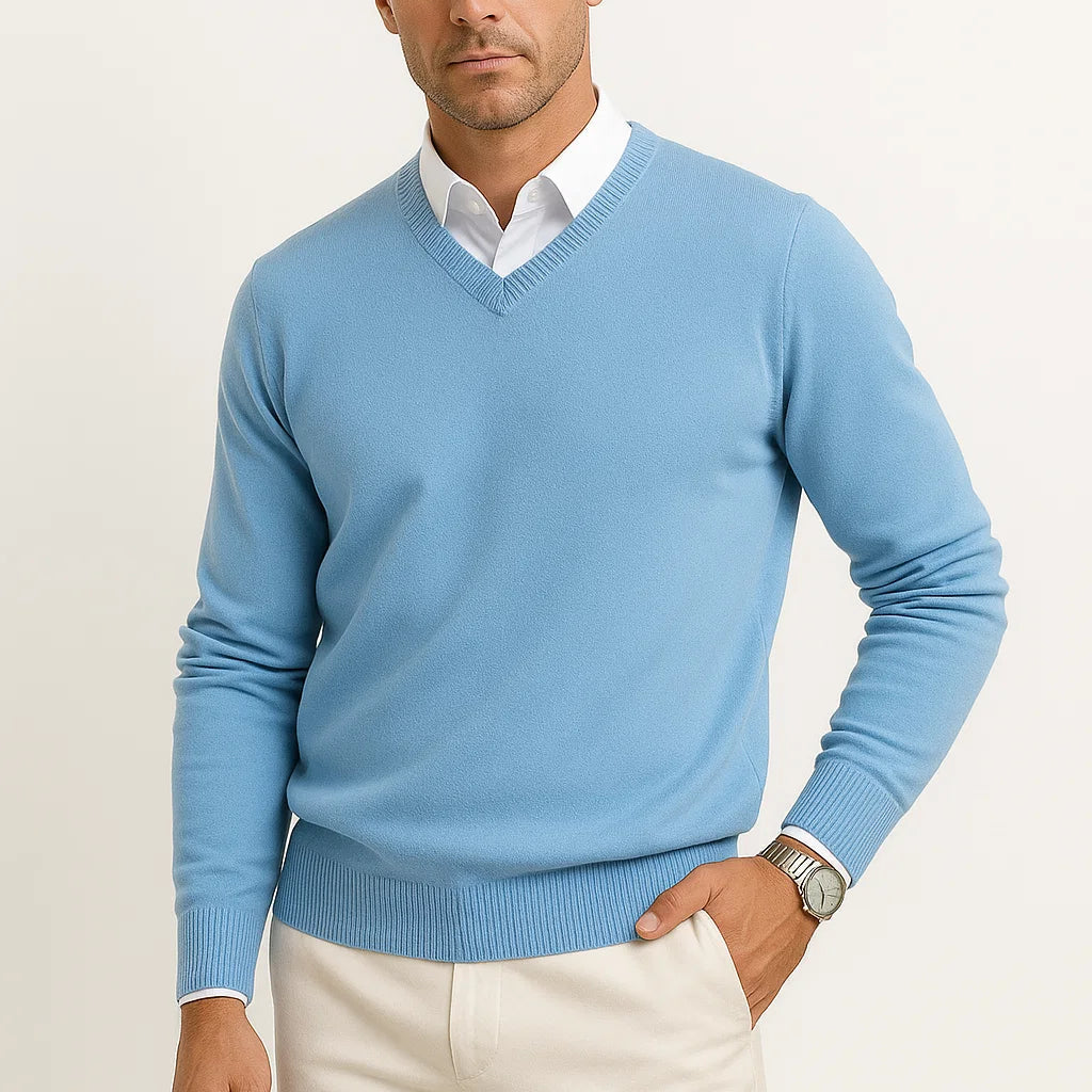 HOLLANDEN | SLIM FIT V-HALS TRUI VOOR HEREN