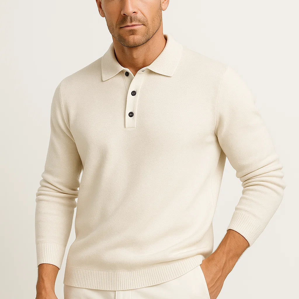 HOLLANDEN | MERINO WOL POLO TRUI VOOR HEREN