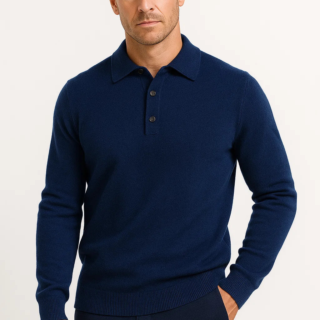 HOLLANDEN | MERINO WOL POLO TRUI VOOR HEREN