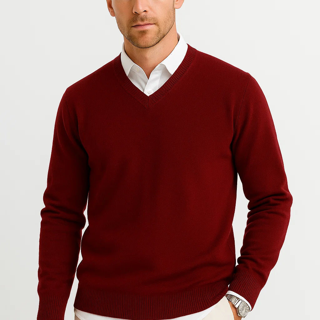 HOLLANDEN | V-HALS GEBREIDE SWEATER VOOR HEREN