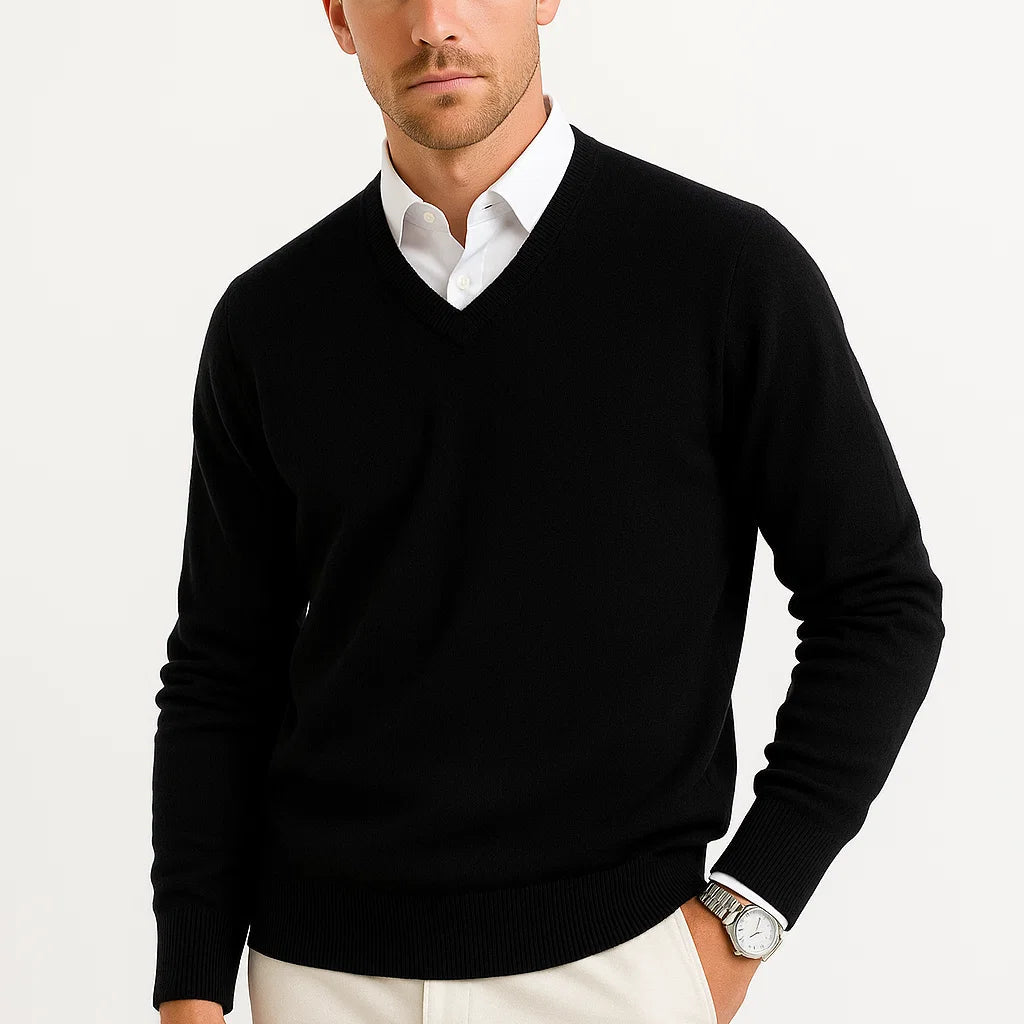HOLLANDEN | V-HALS GEBREIDE SWEATER VOOR HEREN